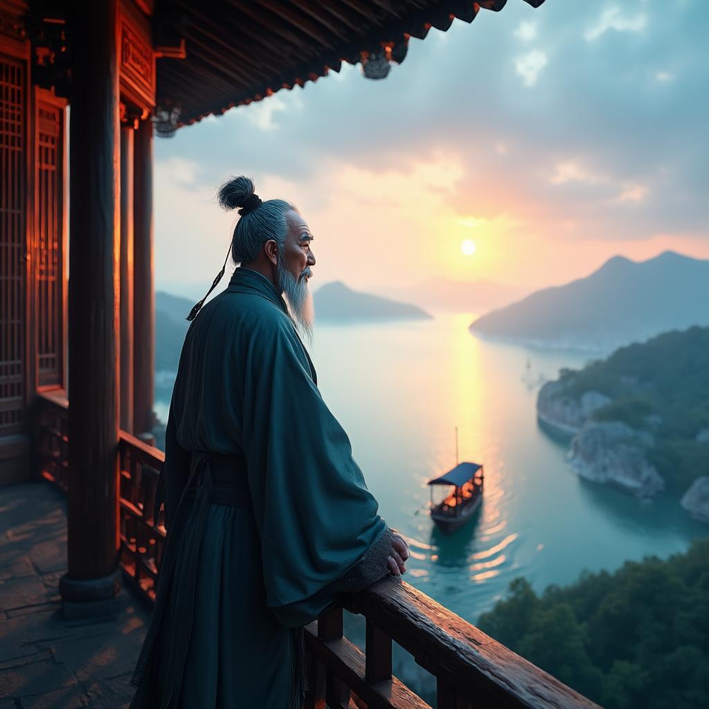 登岳阳楼 - 诗意画境