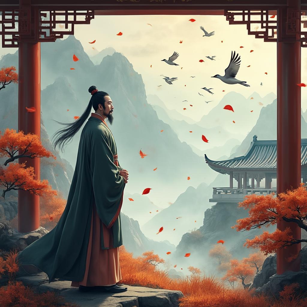 采桑子·九日 - 诗意画境